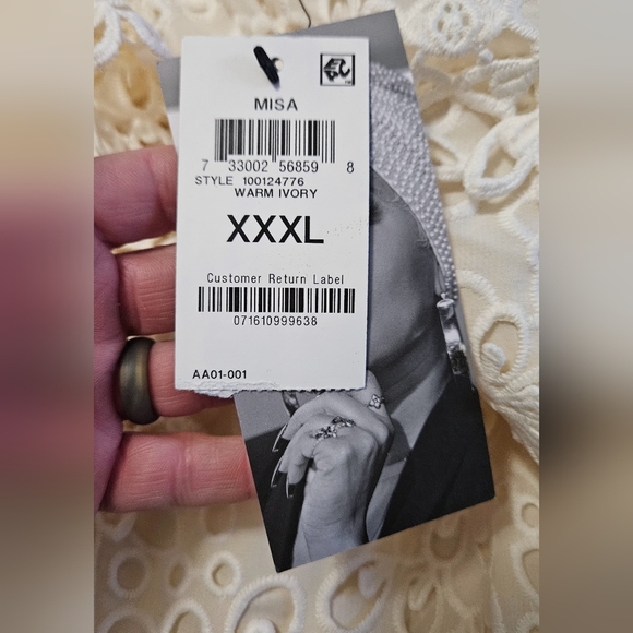 MISA Hylton for INC Eyelet Skirt in Cream . Size XXL NWT - Picture 12 of 13